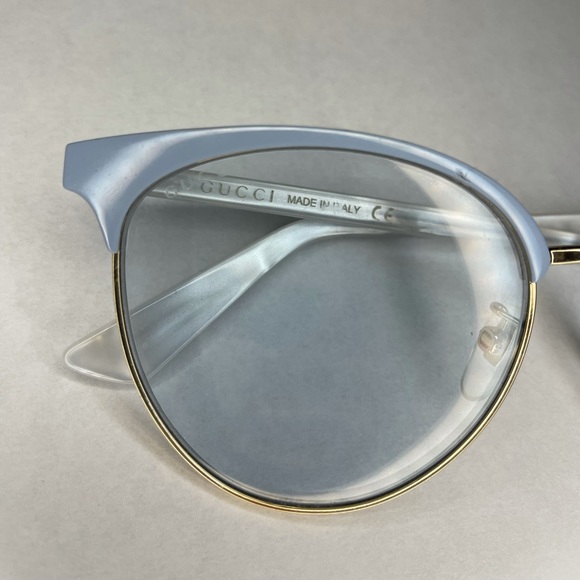 Gucci Round Style Light Blue Lens - Picture 7 of 7
